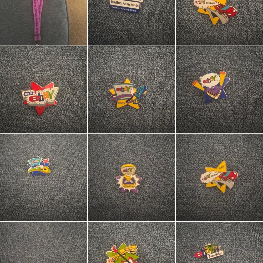 eBay pin set- Multicolor Fun - Picture 2 of 2